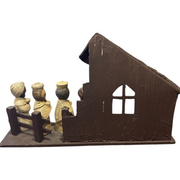 Mid-Century Nativity Scene Holy Family Crèche Minimalist - Picture 5 of 10